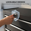 5-Drawer Lockable Rolling Tool Chest with Handle & 2 Keys – Black – image 7 of 9