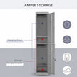 Grey steel locker cabinet – image 4