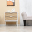 White & oak bedside table – image 7