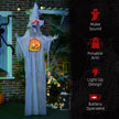 183cm Hanging Witch with Pumpkin, Glowing Eyes & Sound – image 7 of 9