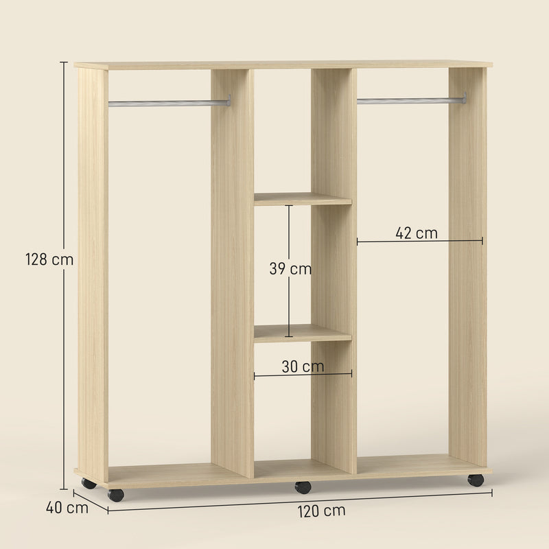 Natural double open wardrobe – image 3