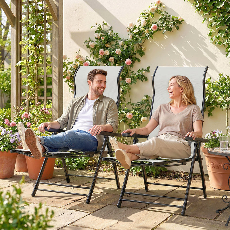 Folding reclining garden chairs – image 9