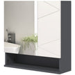 Grey bathroom mirror cabinet – image 10