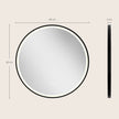 60cm round LED mirror – image 3