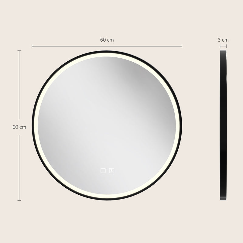60cm round LED mirror – image 3