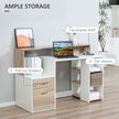 137 cm desk with drawers and printer stand – image 5
