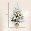 60 cm snowy tabletop tree with timer – image 3