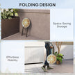 Mosaic folding garden side table yellow – image 5