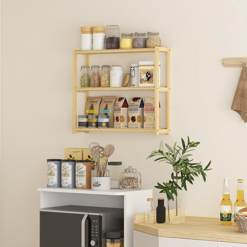 Three-tier bamboo bathroom shelf – image 8