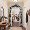 9ft snow-flocked Christmas tree arch – image 8