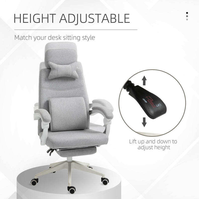 Reclining office chair with footrest – image 4