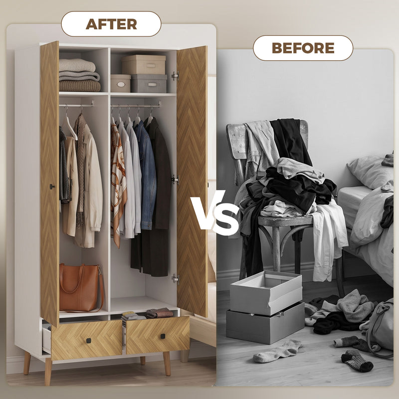 90 cm wardrobe with drawers – image 7