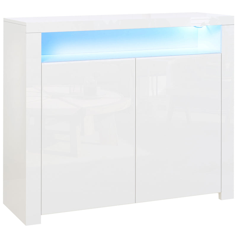 White LED high gloss sideboard – image 10