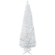 HOMCOM 6ft Unlit Artificial Christmas Tree, Pencil Slim Xmas Tree with Solid Stand and Realistic Branches, White – view 10