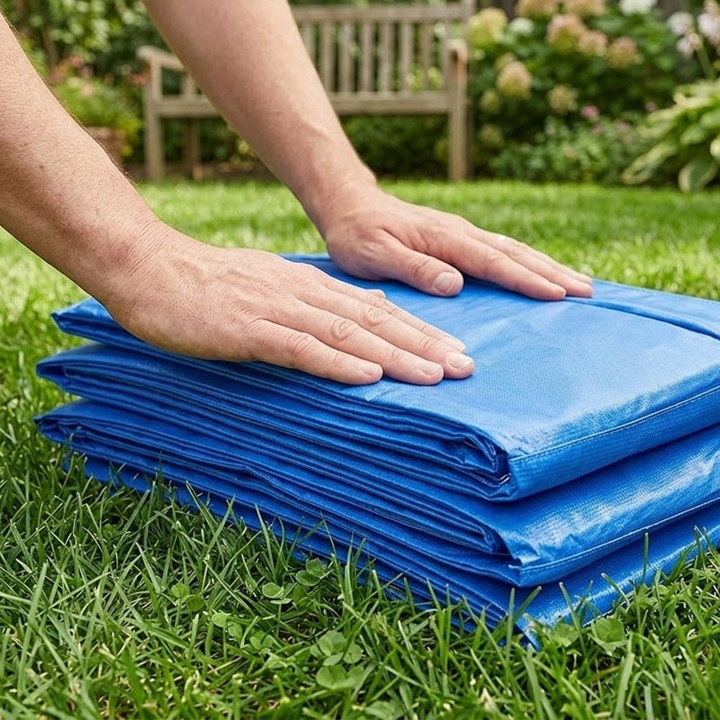 Blue 12ft spring cover pad – image 9
