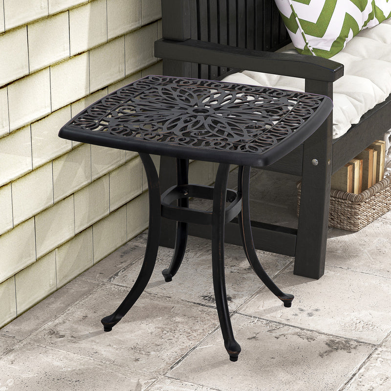 Bronze cast aluminium side table – image 10