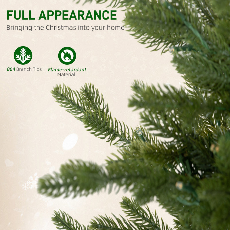 Set of 2 4ft pre-lit trees in vintage pots – image 6