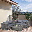 Rattan corner sofa set with storage – image 2