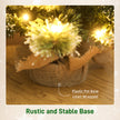 60 cm snowy tabletop tree with pine cones – image 7