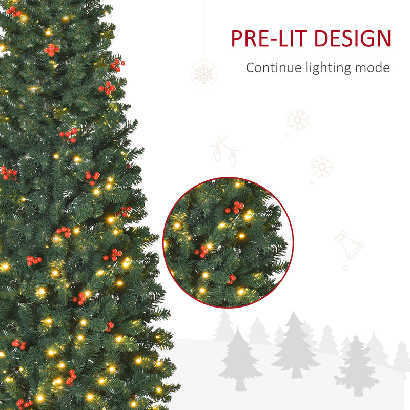 6ft pre-lit pencil Christmas tree – image 5