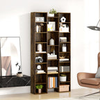 21-Compartment Bookshelf - Brown