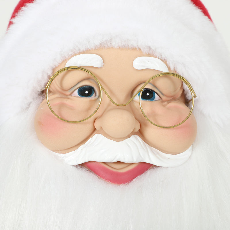 4ft Singing Santa in a Christmas room setting