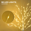 Close-up of warm white LED lights