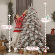 7ft super flocked Christmas tree – image 3