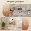 HOMCOM Set of Two Floating Bedside Tables - Oak – view 6
