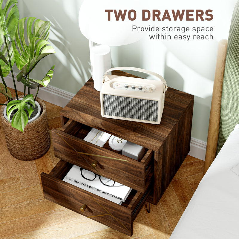 Hairpin leg bedside tables – image 5