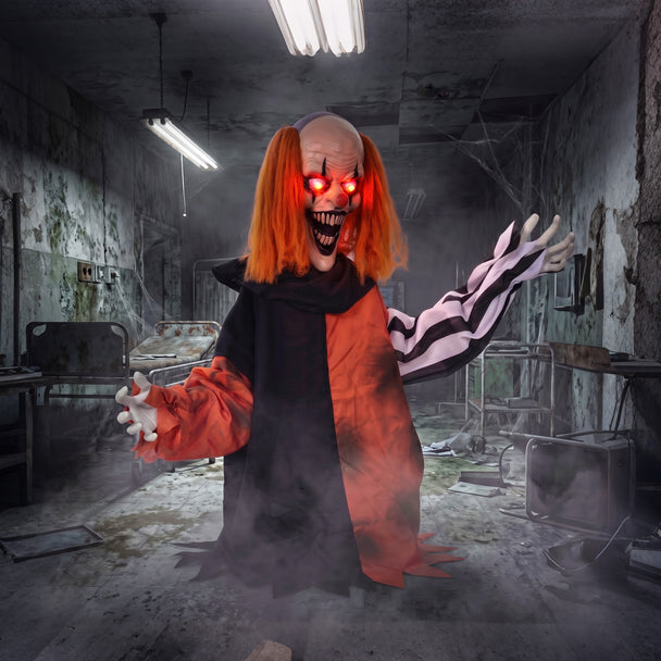 85cm Animated Face-Changing Clown with Glowing Eyes – image 2 of 9