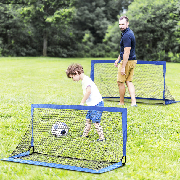 Set of 2 foldable football goals – image 2