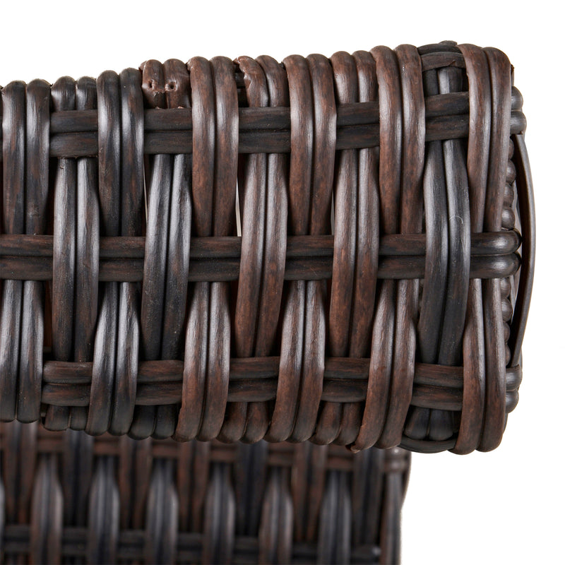 Brown rattan rocking chair – image 8