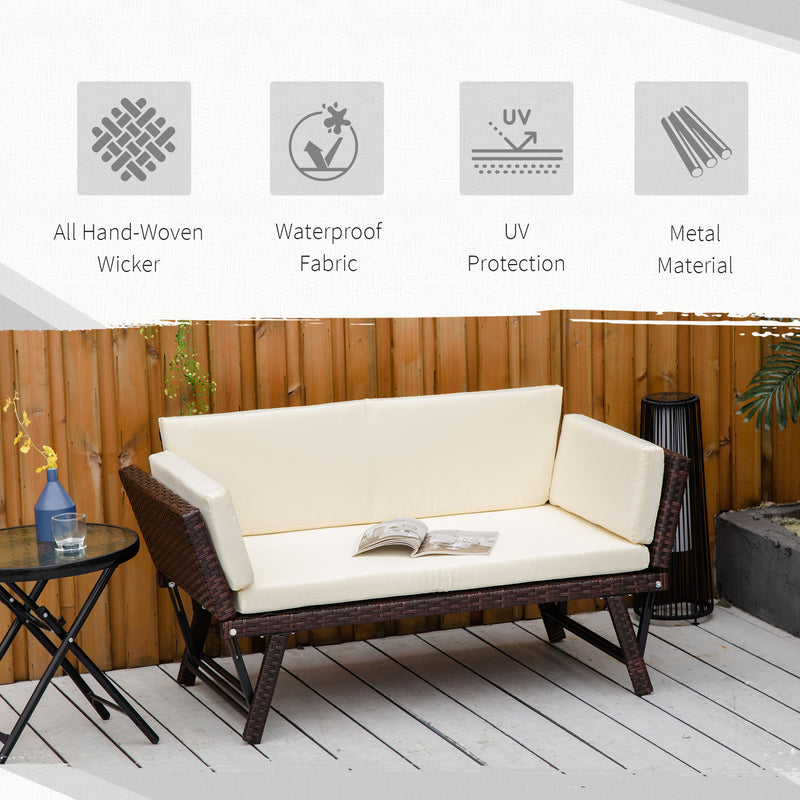 2-in-1 rattan sofa daybed – image 5