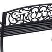 Contoured steel garden bench – image 8