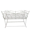 White rocking garden bench – image 9