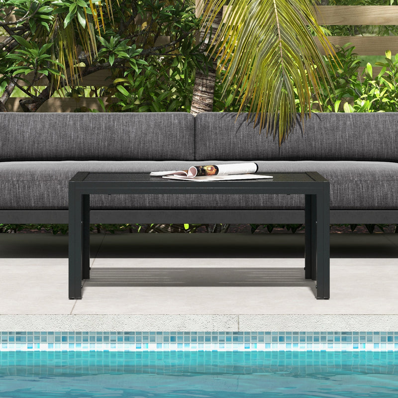 Slatted garden coffee table – image 6