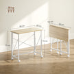 HOMCOM 80 cm Folding Desk on Wheels - Natural Tone – view 3