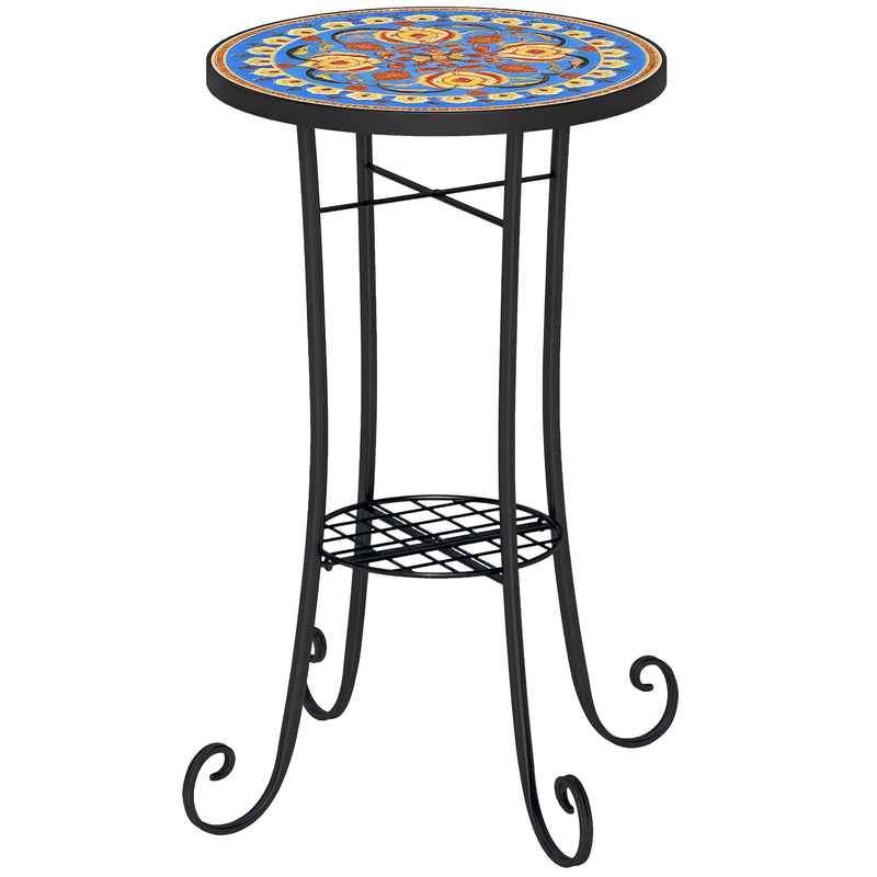 Mosaic garden side table – image 10