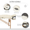 Cream folding wooden massage table – image 5