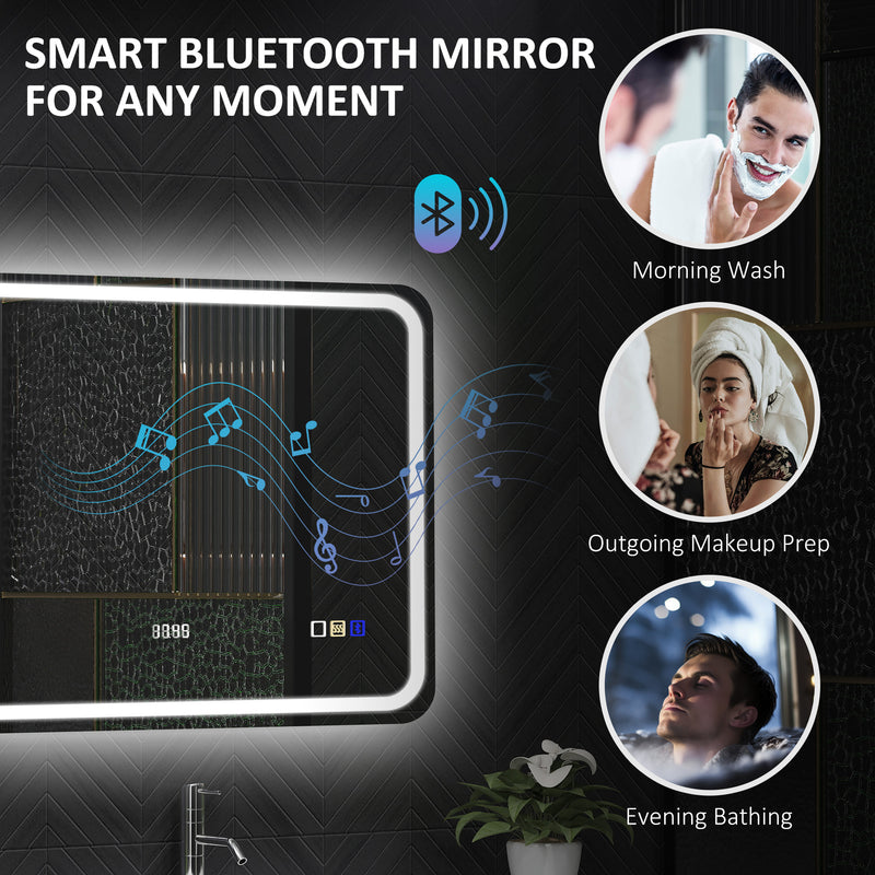 80 x 60 cm Bluetooth speaker mirror – image 5