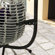 Dark grey hanging egg chair – image 8