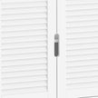 HOMCOM Under Sink Bathroom Cabinet Adjustable Shelf Under Sink Cabinet 2 Louvered Doors, White – view 10