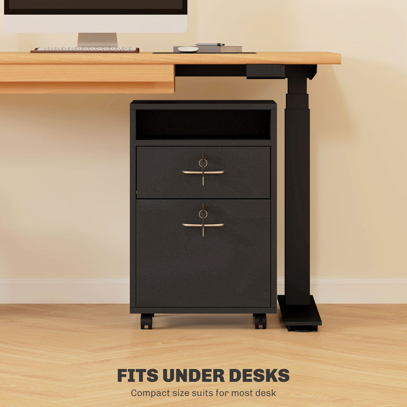 Mobile filing cabinet – black – image 5