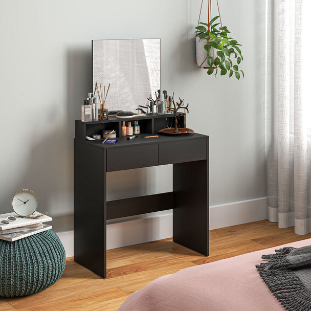 Black compact dressing table – image 2