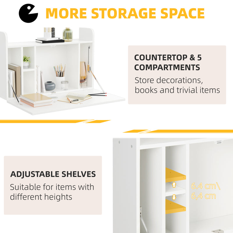 Wall-mounted drop-leaf desk – image 5