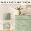 HOMCOM Modern Sideboard, Sideboard Storage Cabinet with 2 Drawers and Adjustable Shelf for Living Room, Light Green – view 7