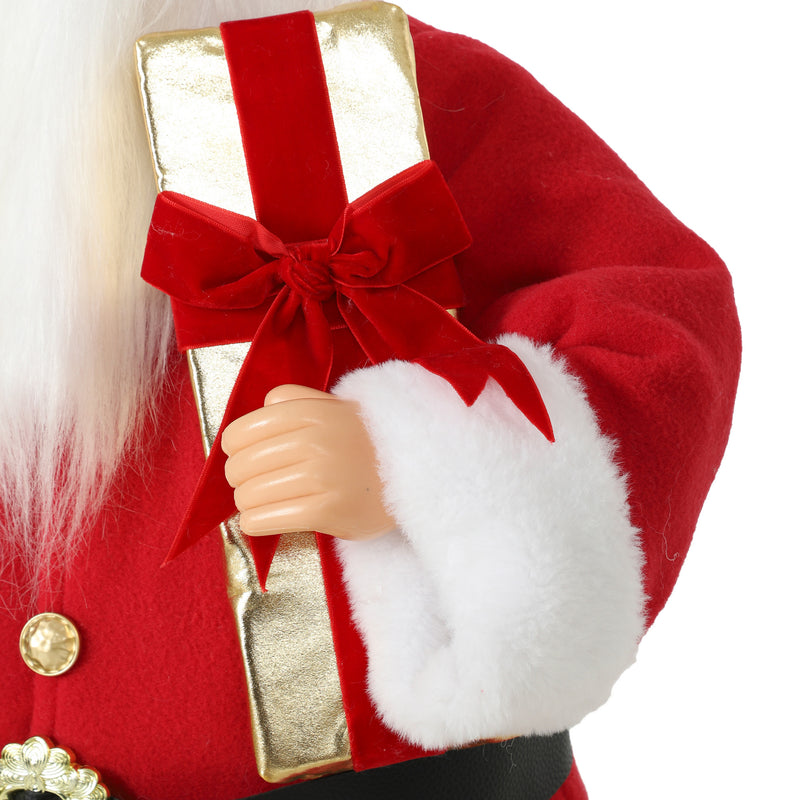4ft Singing and Dancing Santa in a Christmas room setting