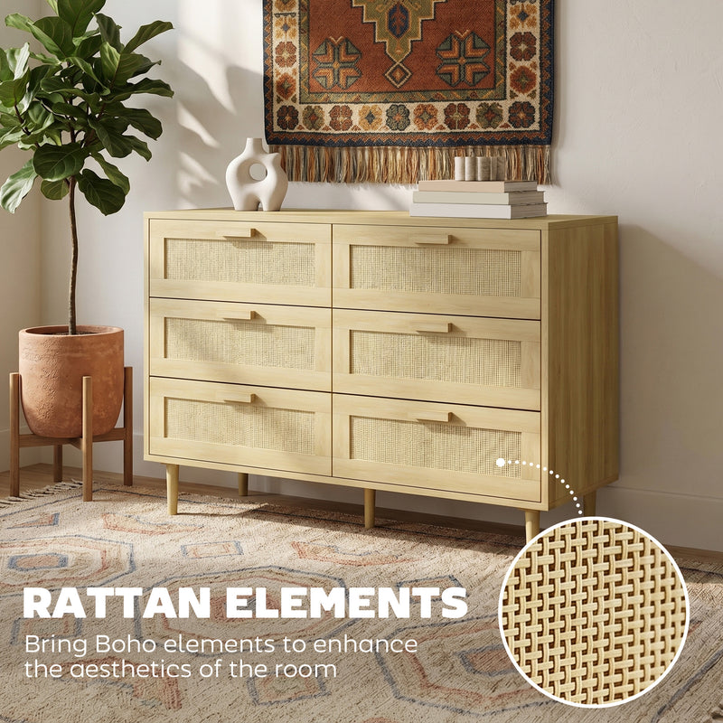 6-drawer rattan chest – image 5