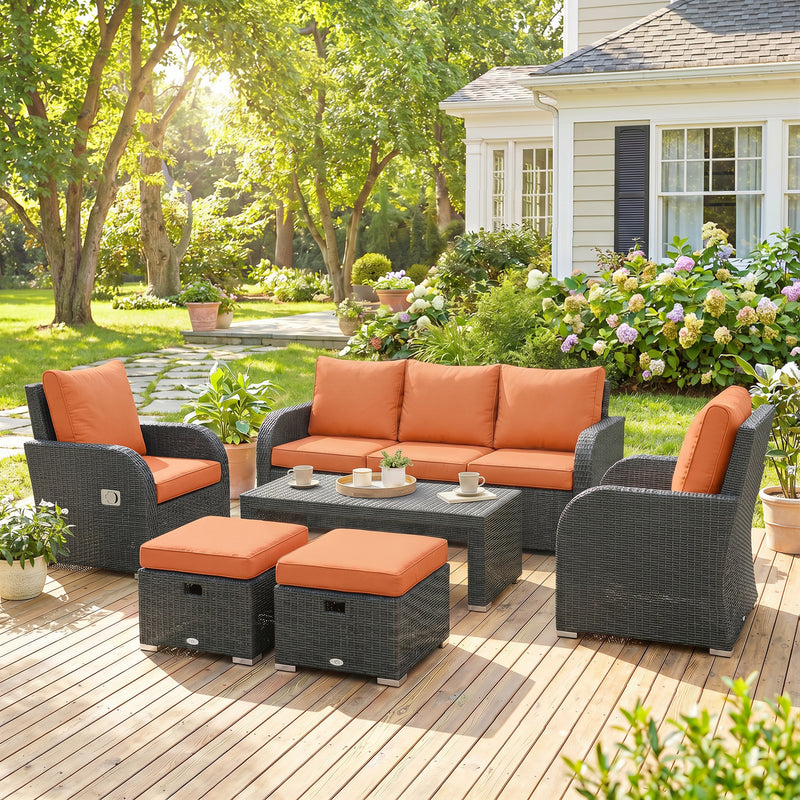 6-piece rattan sofa set – image 10